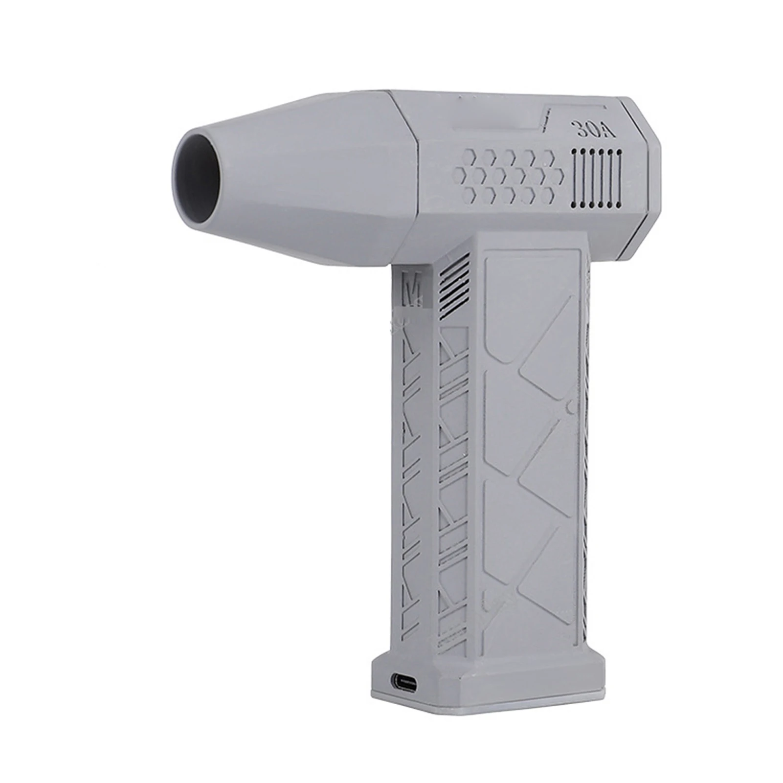 

Портативный турбореактивный вентилятор Ручной турбовентилятор для удаления пыли Высокоскоростной бесщеточный двигатель Беспроводной пылеочиститель 3 скорости - 40 К/90 К/130 К