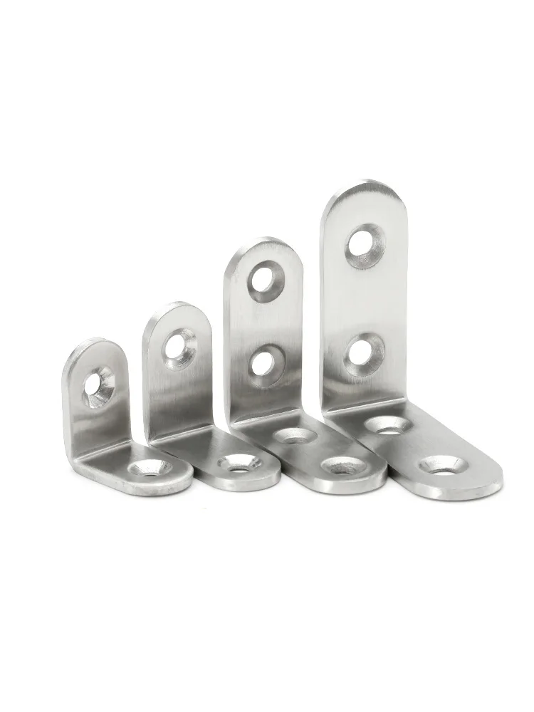 90 Degree Right Angle Fixer 304 Stainless Steel Angle Code L Type Brackets Furniture Connection Piece Accessories With Screws