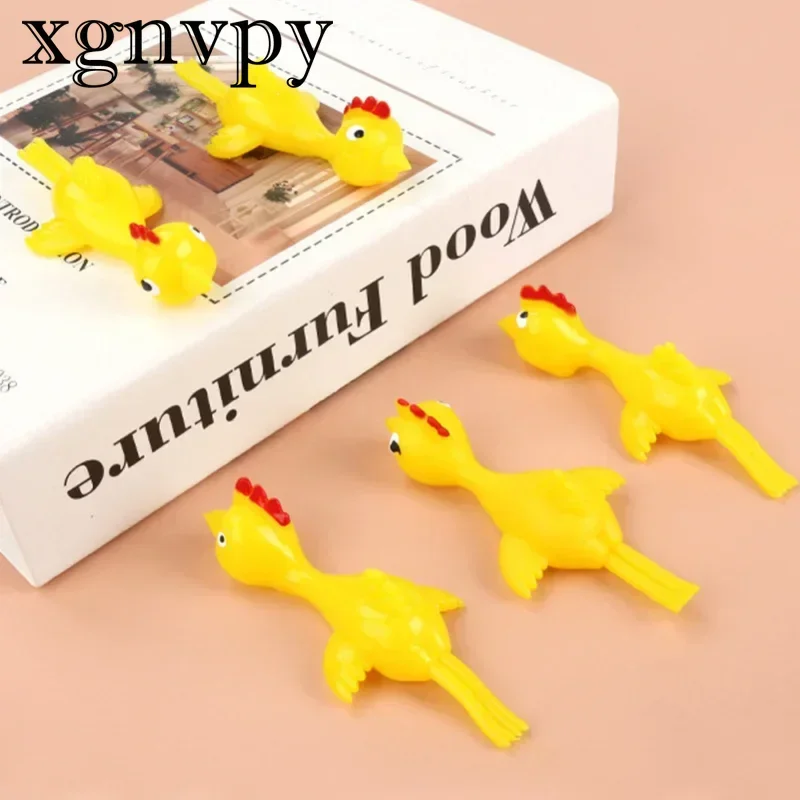 Xgnvpy Catapult Turkey Trick Fun Toy Catapult Chick Tpr Soft Launch Catapult Chick New Peculiar Children's Toy Fun Toy