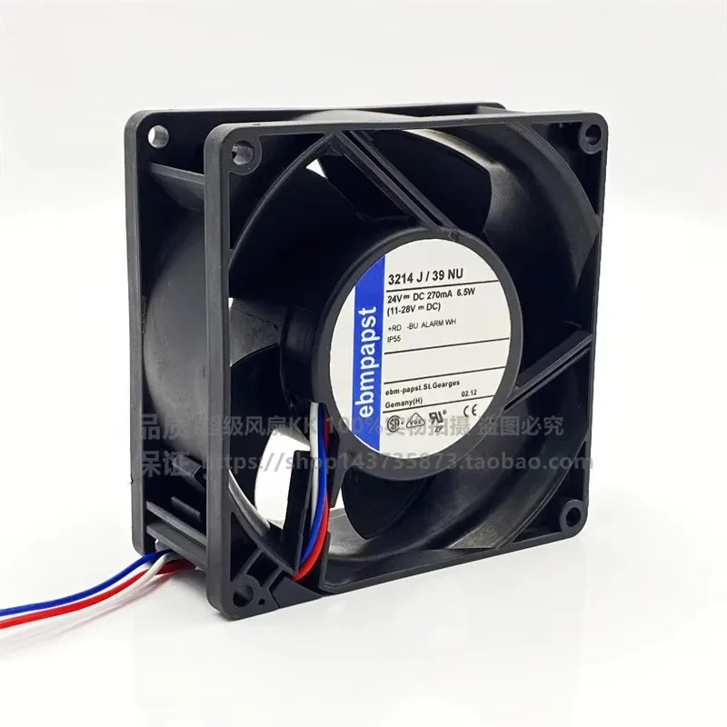 For ABB 3214J/2N 3214J/39NU 24V 6.5W 9cm Cooling Fan for Frequency Converter