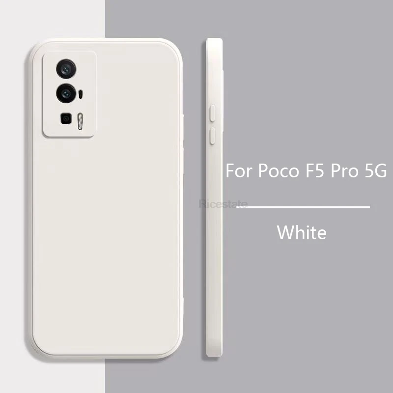 Flüssige Silikonhülle für Xiaomi POCO F5 Pro Cover Matte Case Poco F5 Pro 5G Soft Procect Cover Fundas – Detail 5