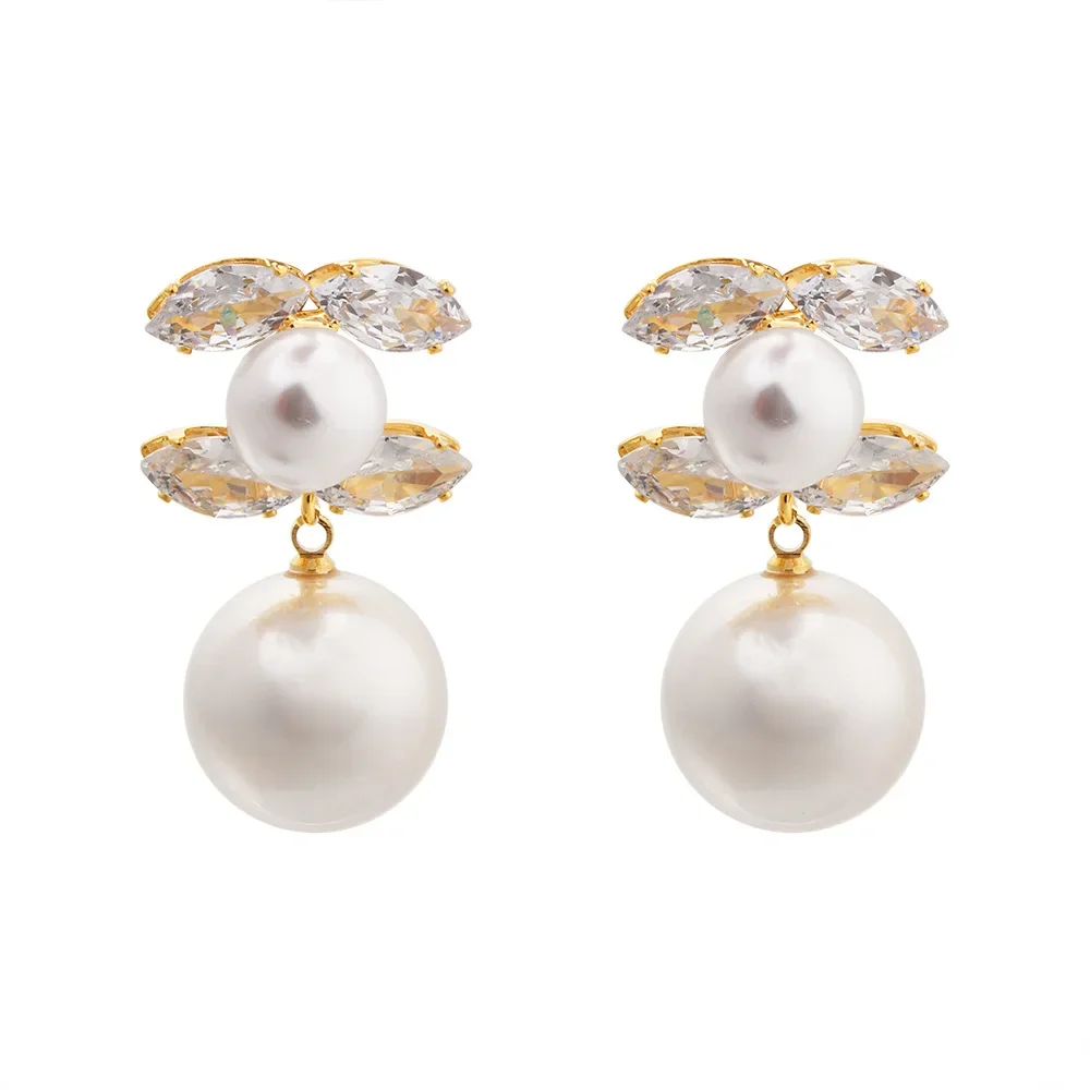 New Advanced Shiny Letter Earrings for Women Fashion Advanced Versatile Earrings Jewelry Jewelry Aretes De Mujer