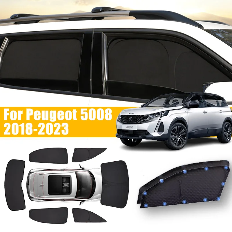 

Anti-UV Car Window Foldable For Peugeot 5008 MK2 P87 GT Line 2017-2023 Car Sun Protection Sunscreen Sunshades Covers Accessories