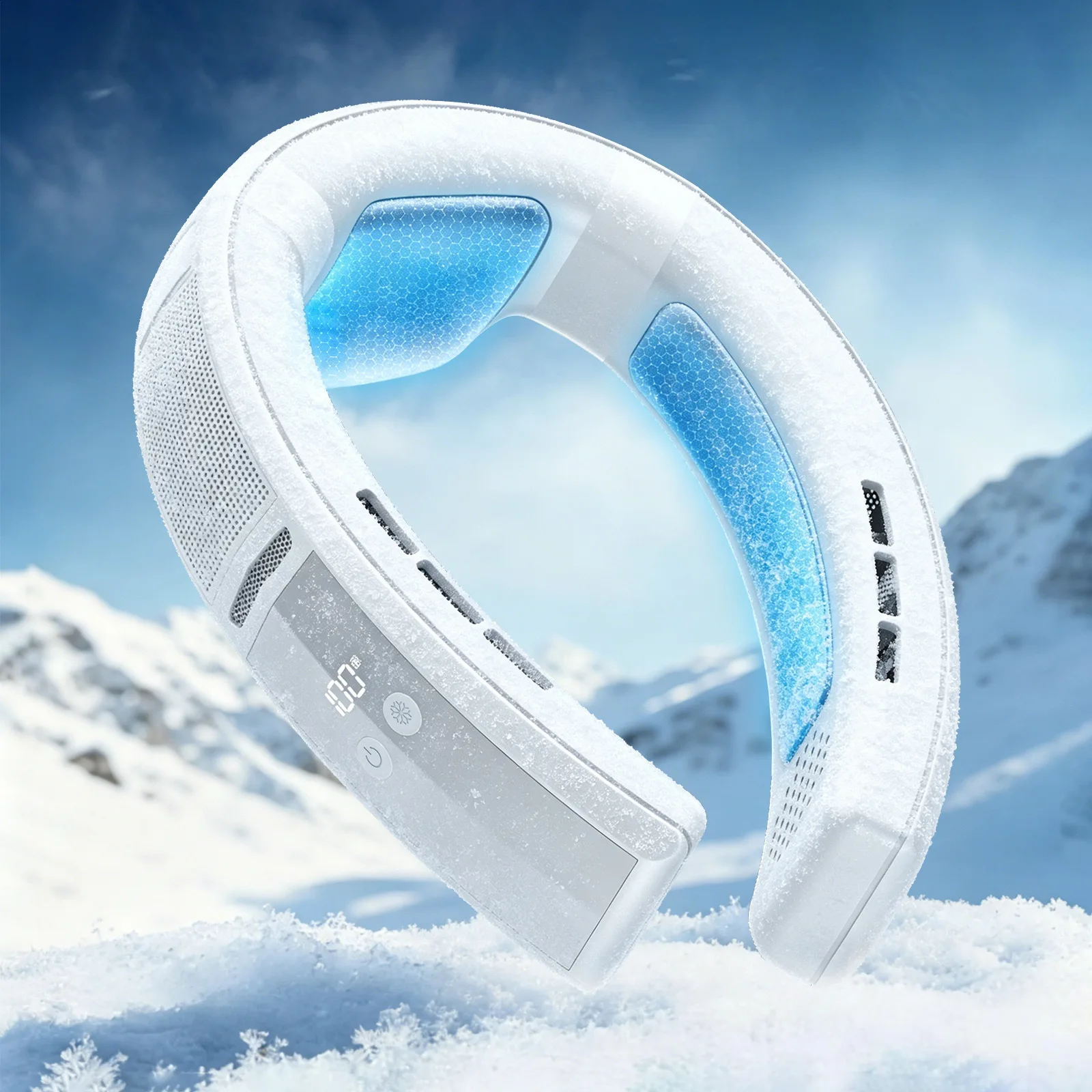 Neck cooling fan Semiconductor silent portable refrigeration air conditioning fan Long battery life