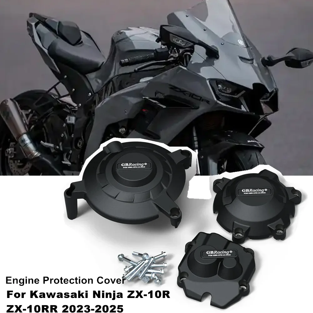 

For Kawasaki Ninja ZX-10RR ZX-10R ZX10R ZX10RR ZX 10R 2023 2024 2025 Motorcycle Engine Cover Sets Bonnet Protector Engine Cover