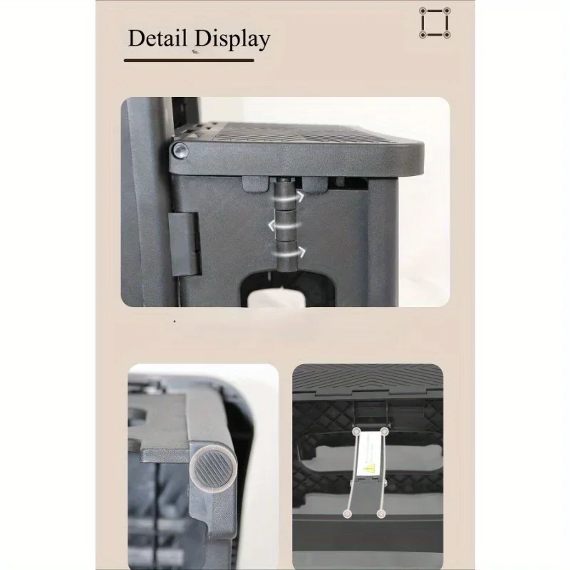 Household folding stool, household plastic climbing ladder, high and low step folding stool, high and low step stool image 6