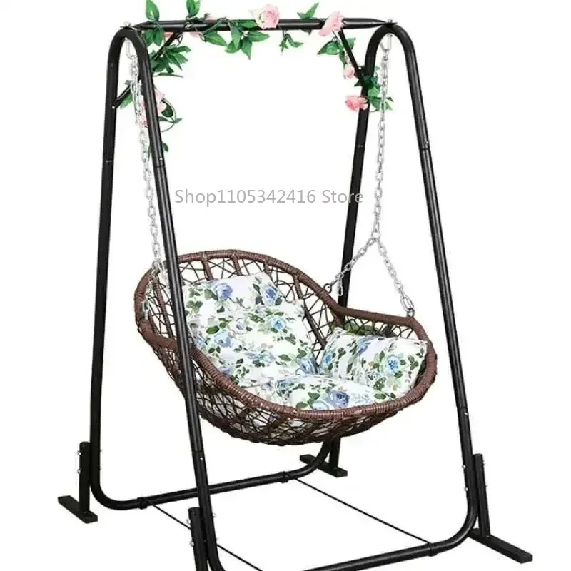 Single Rattan Hanging Basket Chair Child Swing Indoor Outdoor Home Rocking Chair Balcony Bird's Nest Furniture