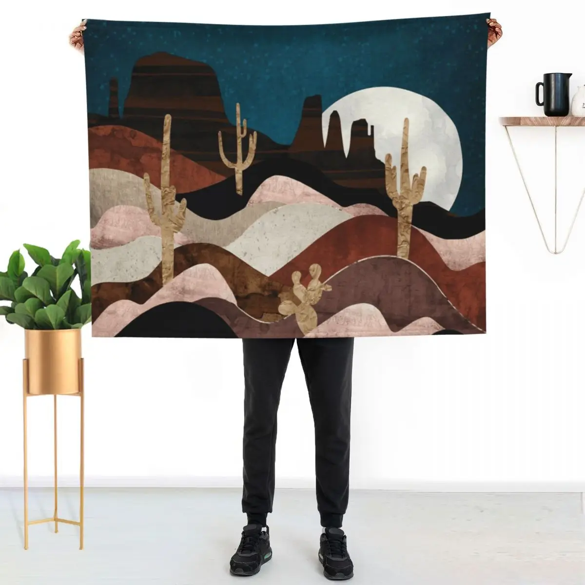 Desert Stars Throw Blanket Blankets For Baby Bed covers Cute Quilt Plaid Moving Blankets