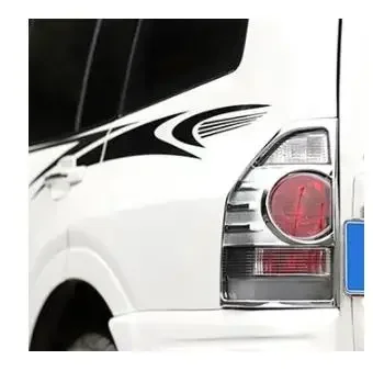 2 Pcs Rear Lights Chrome or Black Frame for Pajero V90 5 Door Not for 3 Door 8330A093 Tail Lamp Cover for Montero for Shogun