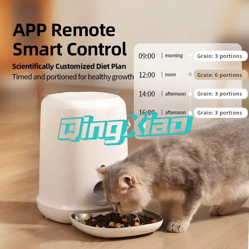 Fully Automatic Smart 4L Stainless Steel Pet Feeder New Design Multifunctional Battery Operated Food Control Dispenser Indoor - view 5