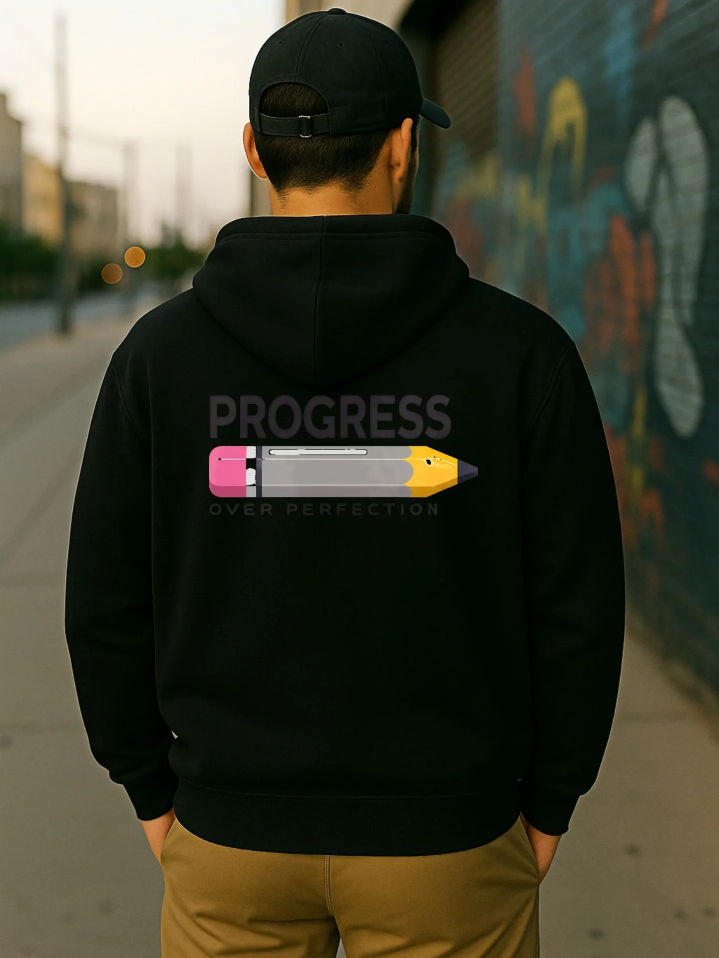 هوديي جرافيك للرجال، قلم رصاص - سويت شيرت كاجوال بغطاء للرأس مطبوع للرجال، قماش ناعم، للارتداء اليومي #2