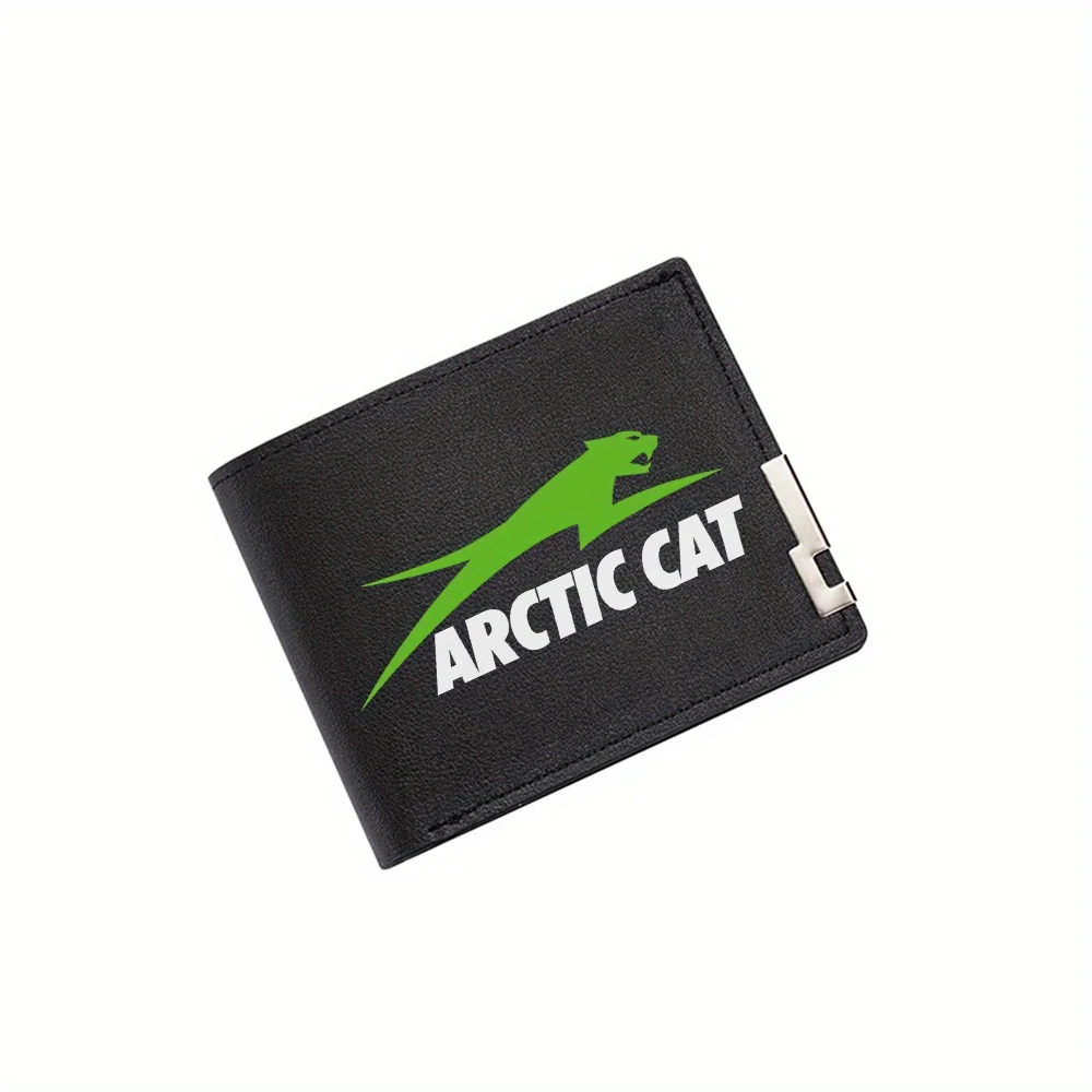 

Green cat graphic text logo Men's Wallet Printing Design Simple Modern Stylish Business Father's Boyfriend's Christmas Lover's G