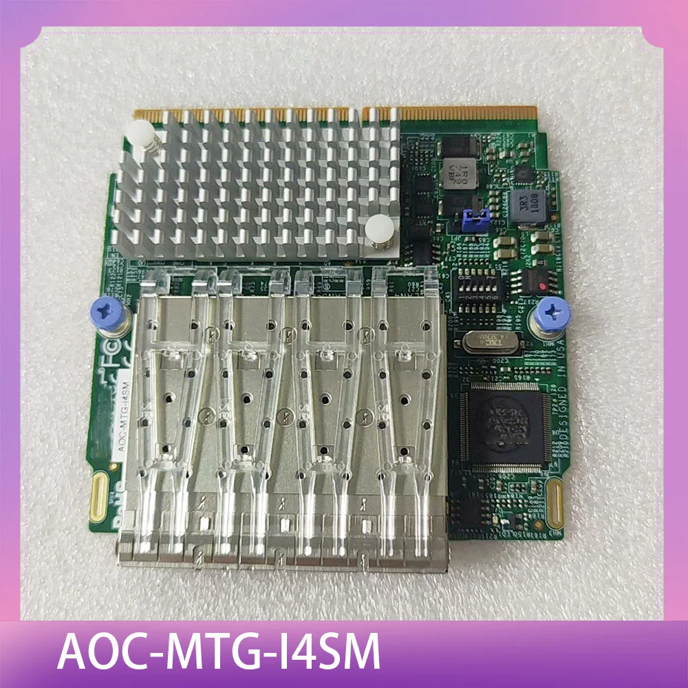 four port 10G fiber optic network card AOC-MTG-i4SM