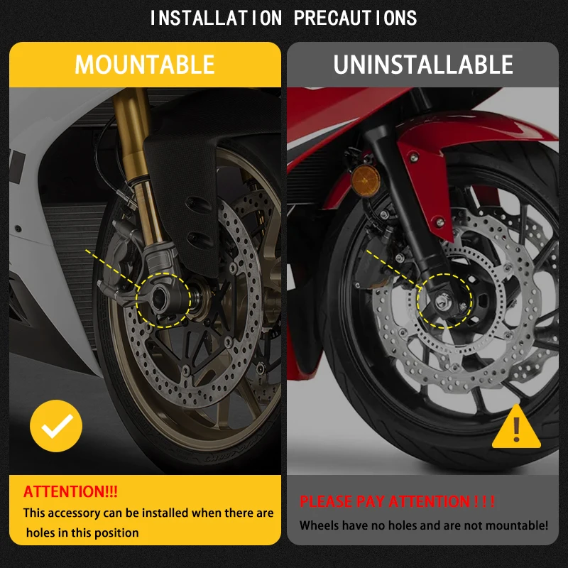 ホット販売 Z800 2012-2016 Ninja1000 2011-2025 フロント後輪フォークアクスルクラッシュスライダーオートバイ落下プロテクター z800 z1000