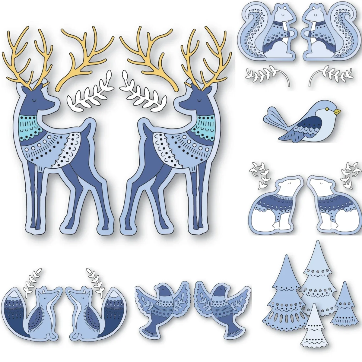 

Craft Clearance Christmas Collection Animal Metal Cutting Dies Decorating Scrapbook Diy Paper Card Album Mould Embossing Craft