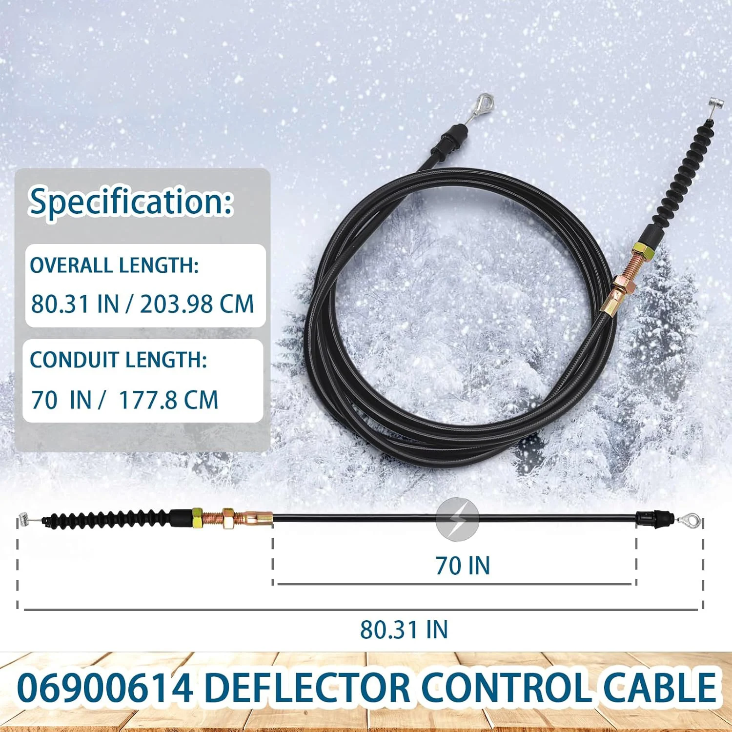 06900614 Deflector Cable For Ariens Deluxe 24