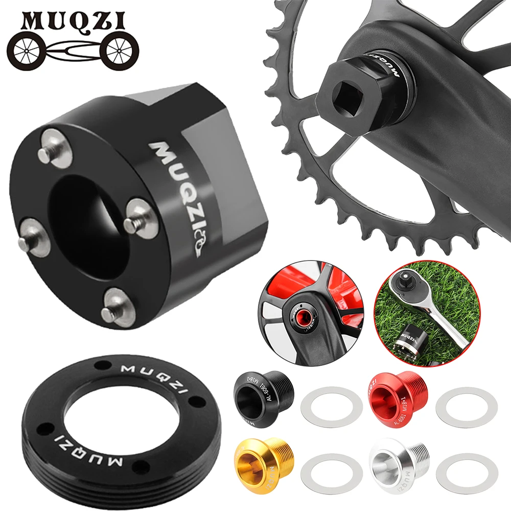 MUQZI Crank Arm Fixing Bolt Crankset Crank Arm Extractor Bicycle Crank Arm Disassembly Tool Connecting Rods For MTB Repair Tool