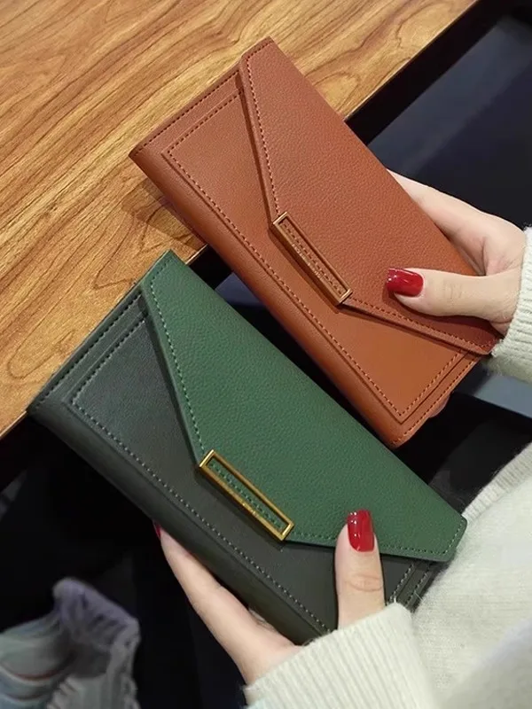 carteira-feminina-longa-e-fina-grande-capacidade-multiplos-slots-para-cartoes-estilo-coreano-simples-bolsa-de-mao-clutch