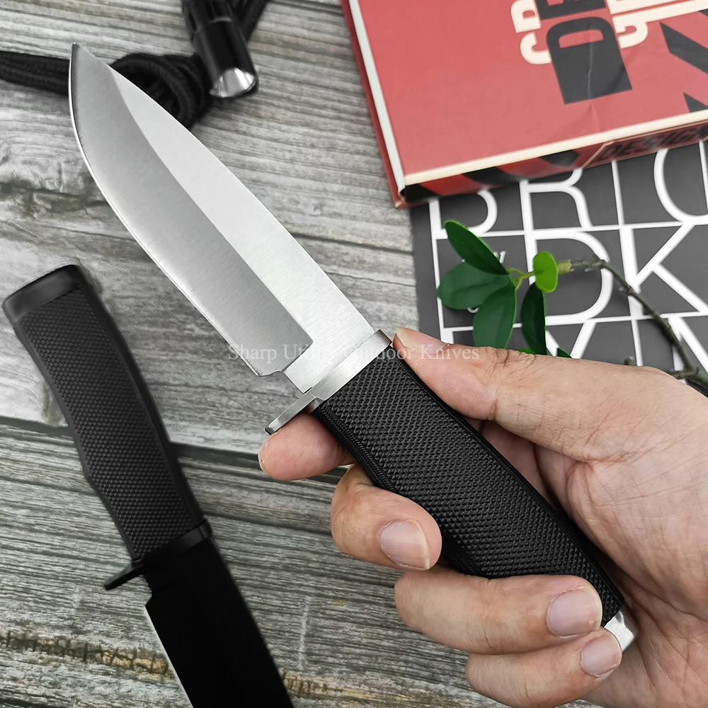 1PC Camping Fixed Blade Hunting Multifunctional Tactical Sharp Knife with Sheath Outdoor Wilderness Survival Straight Knives