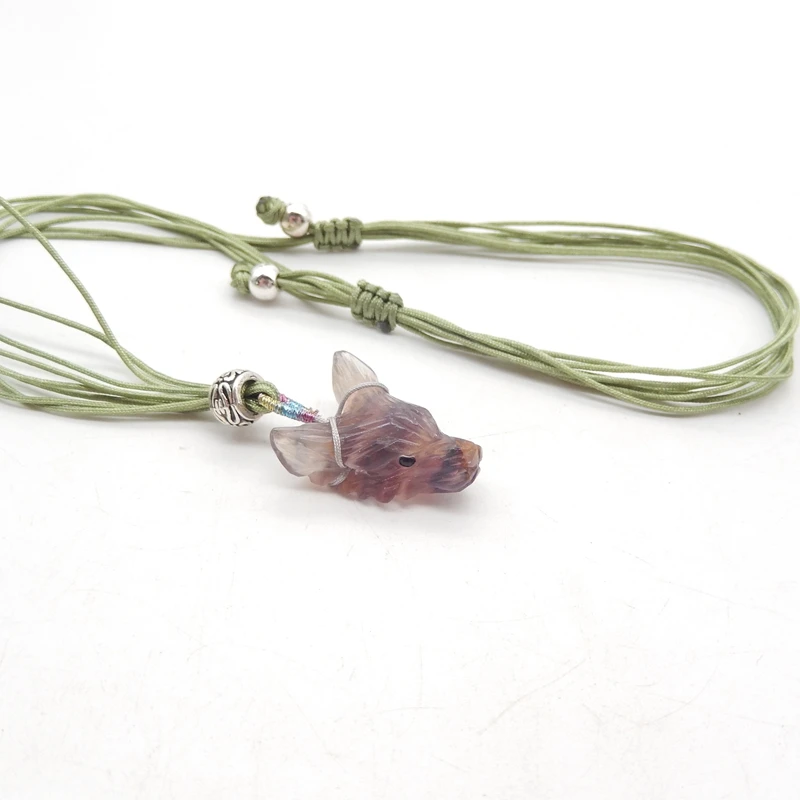 B&F Handmade Fluorite Pendants – Genuine natural stone beads, unique for jewelry and DIY earring making.
