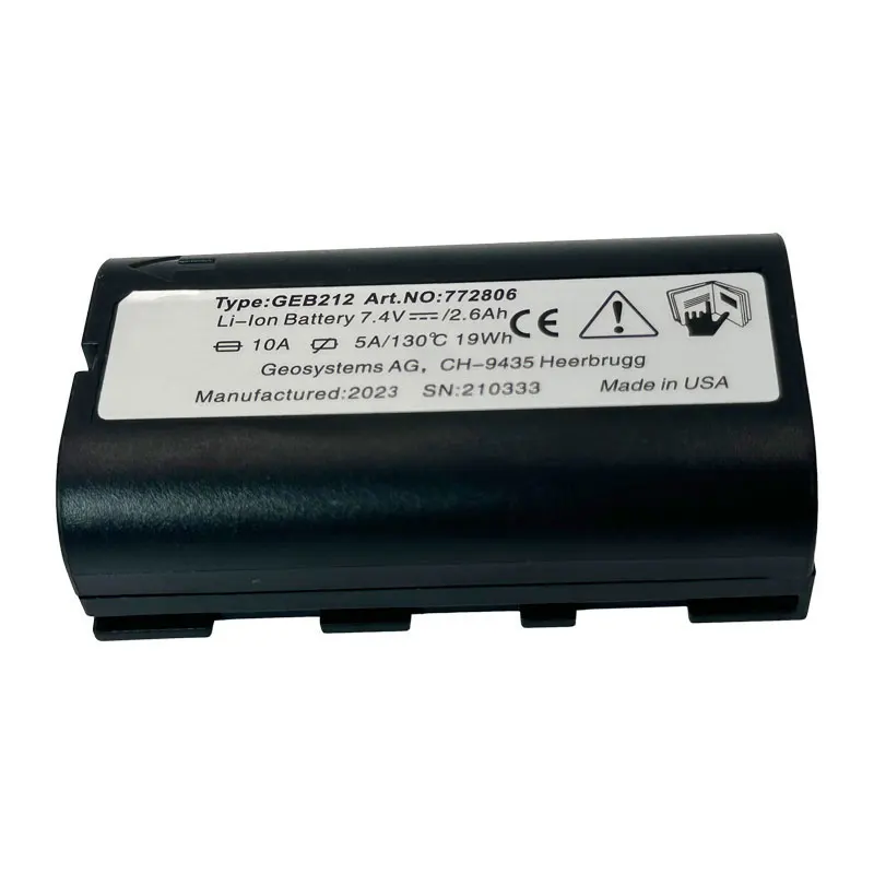 GEB212 Battery For Leica ATX1200 ATX1230 GPS1200 GPS900 GRX1200 Total Stations Rechargeable