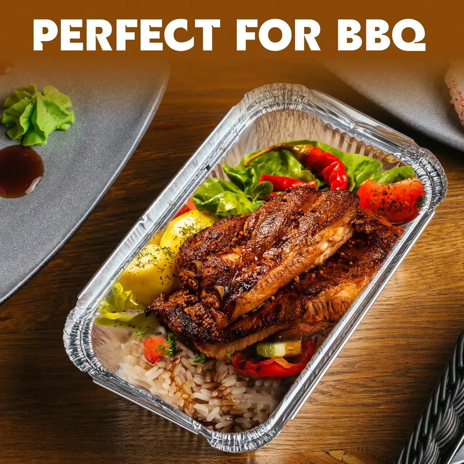 アルミ製ミニ食パン型50個入り。1ポンド（約450g）の重厚 - Aluminum Foil Heavy Duty のレビューと価格