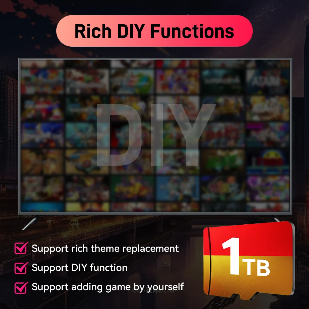 1 TB Spielkarte mit 42000+ Retro/AAA-Spielen und 50+ Emulatoren für Switch/PS3/2/1/N64 für ROG ALLY/ Win Handheld-Spielekonsole/PC/Laptop – Detail 10