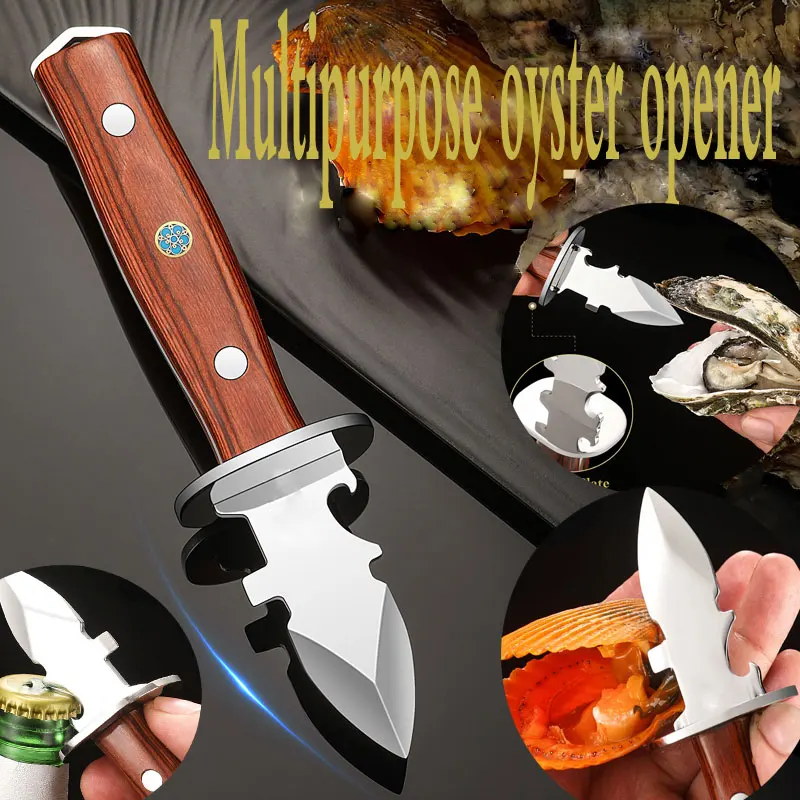 

Special Oyster Knife for Opening Oysters, Stainless Steel Thickened New Commercial Scallop Oyster Shell Opener