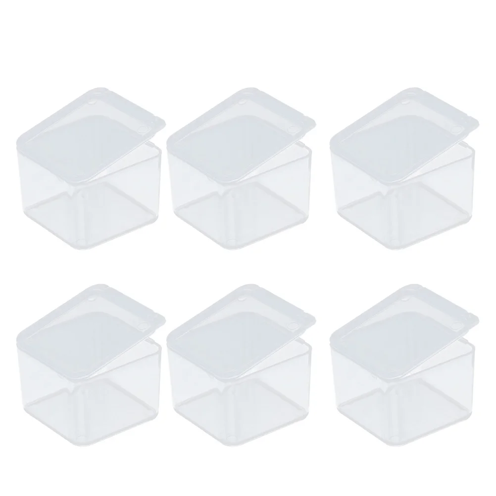 50pcs Plastic Storage Box Transparent Pp Material Sturdy Container Tool Box Component Storage Case For Home Vehicle Repair