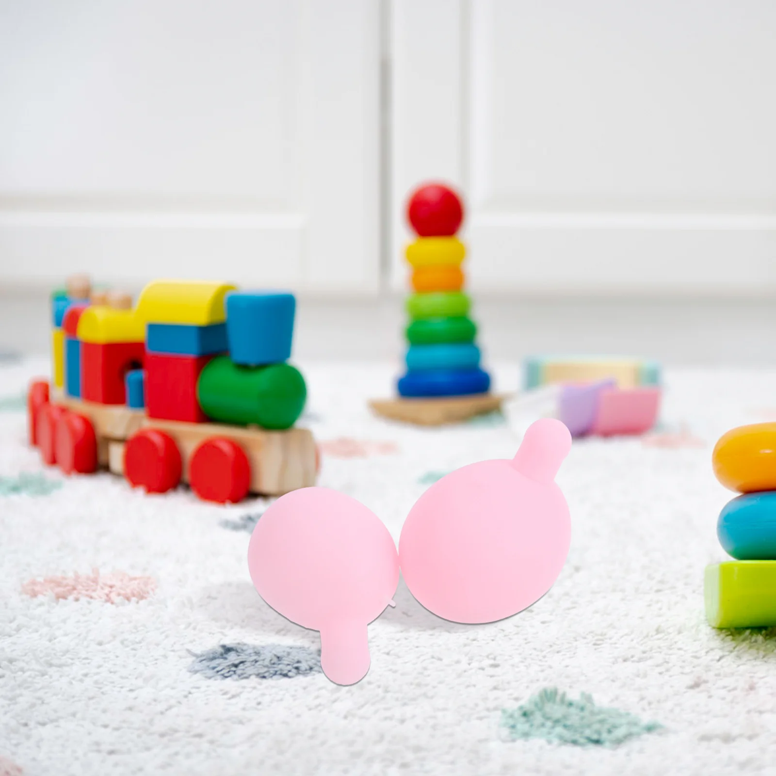 12 pièces presse bulle insérer rose Silicone noyau intérieur pour bricolage bulle soufflage presser insérer balles soulagement du Stress recharges