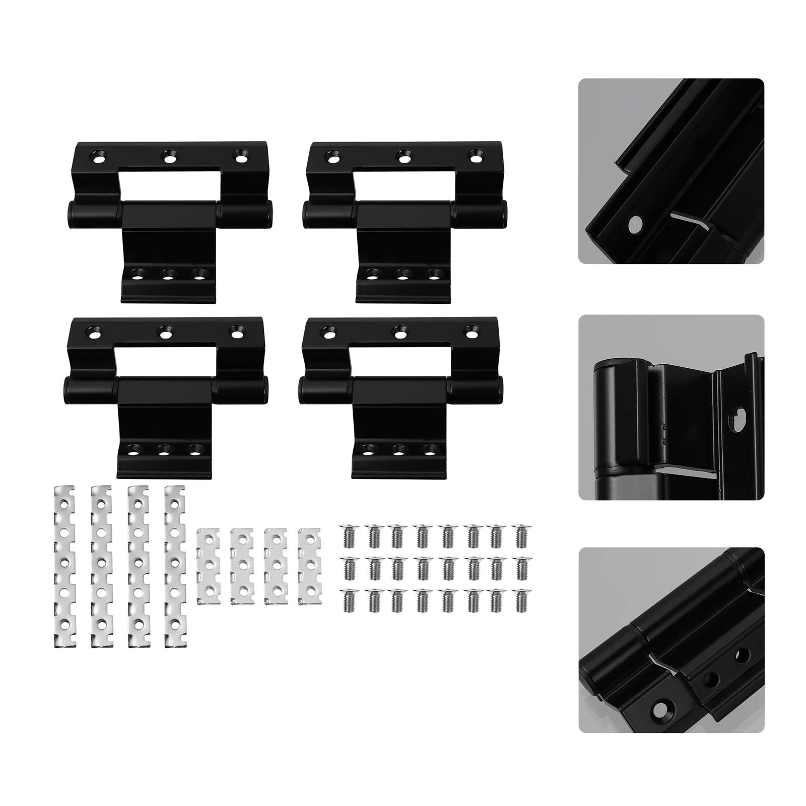 

4 Pcs Hinge Aluminum Window Broken Bridge Insulation Household Alloy Heavy-duty Casement Home Decor Accessories