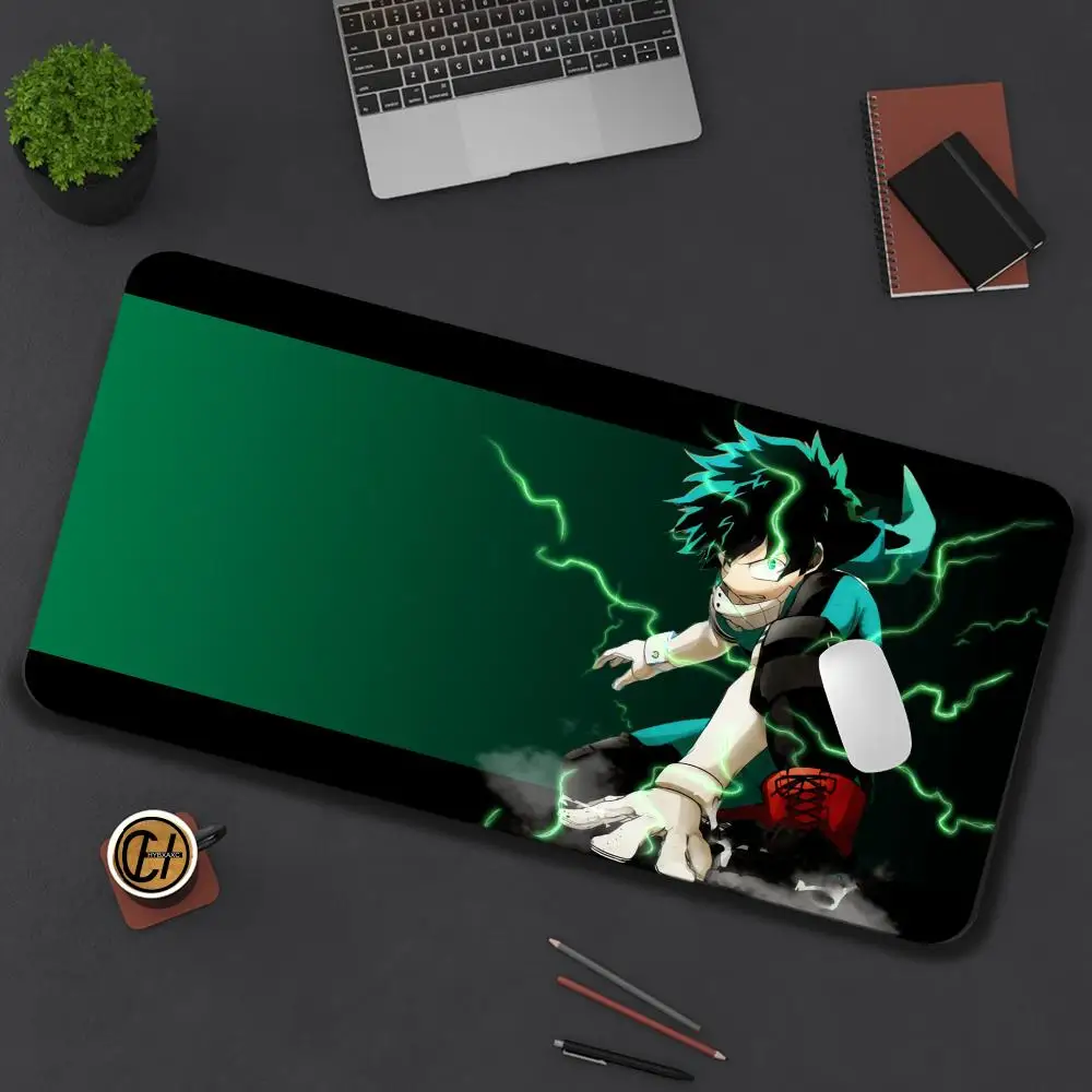 Anime A-Academy Deku My H-Hero Mouse Pad Gamer Mousepad, 900x400,Deskmat, Computador,Tapete de Mesa,Gaming Mats,PC Acessorios