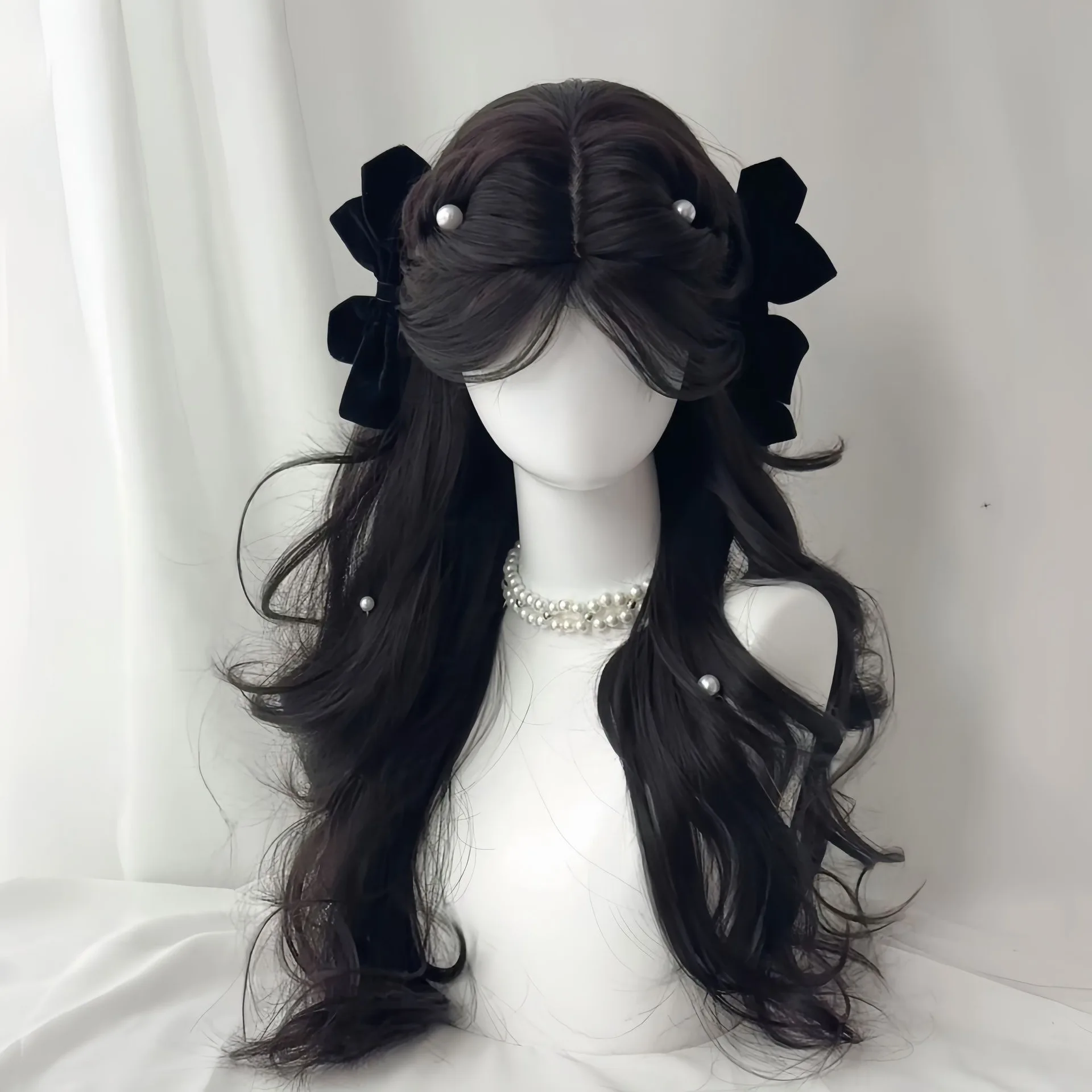 

Synthetic Wig [Christmas Carol] Women's Lolita Wig Gentle Daily French-Style Long Wavy Hair