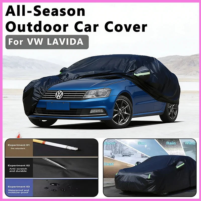 

Всесезонный автомобильный чехол для VW LAVIDA — полная защита на открытом воздухе, водонепроницаемый пылезащитный солнцезащитный внешний аксессуар