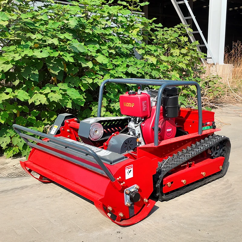 Factory Direct 4-Stroke Customizable DIY Mowing  800/1000/1200mm Width Front Flail Wireless Remote Control Grade Lawn Mower