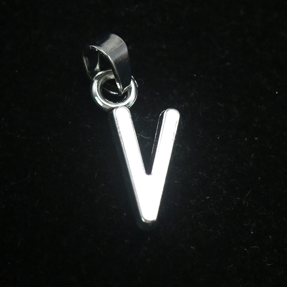 

20pcs Alloy Letter V Pendant Charms Diy Jewelry Making Accessories Necklace Bracelet Keychain Dangle Scrapbooking Costume