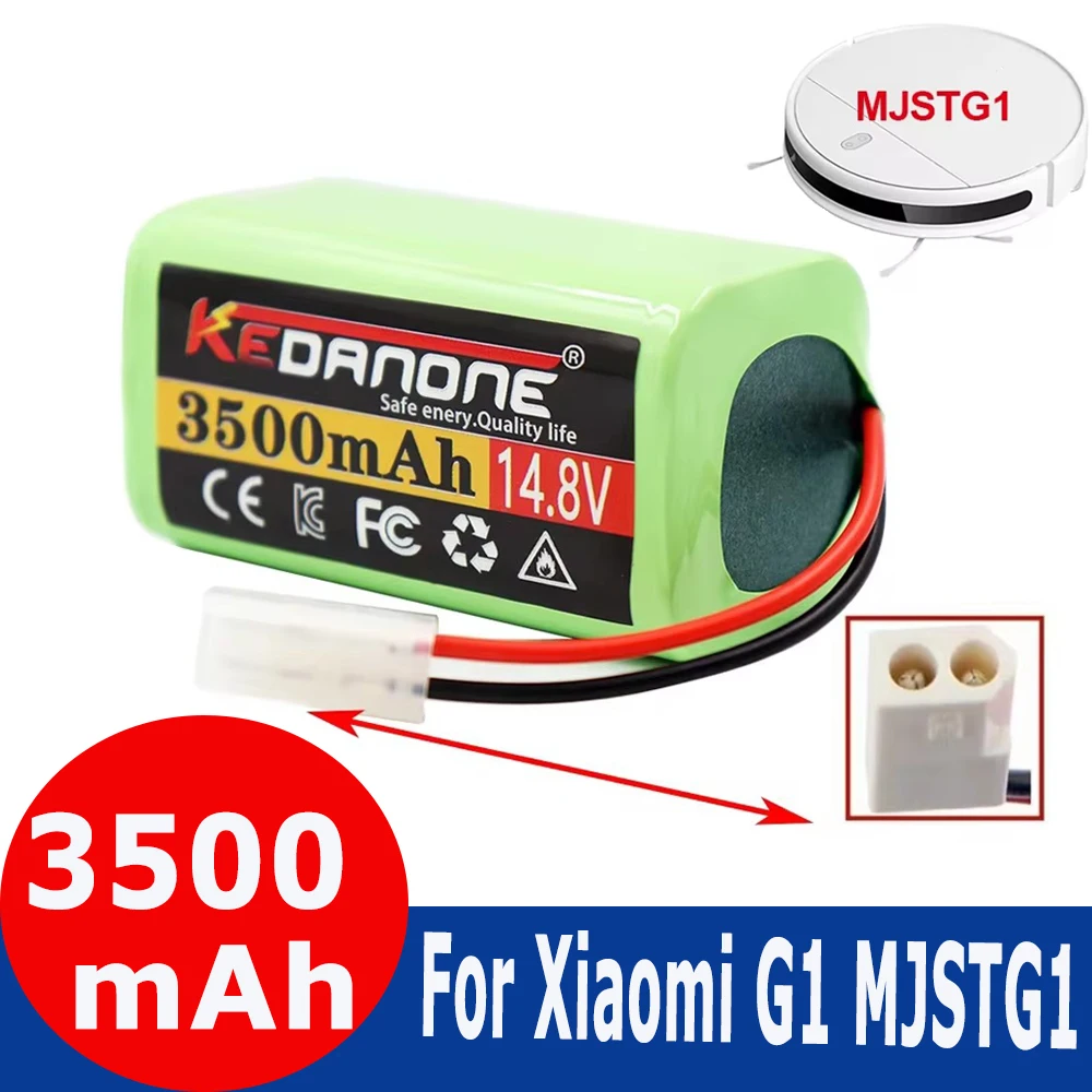 

14.8V 3500mAh 18650 Rechargeable Battery for Xiaomi Mi Robot Vacuum-mop Essential (MJSTG1) Robot Vacuum 14.4V xiaomi g1 battery