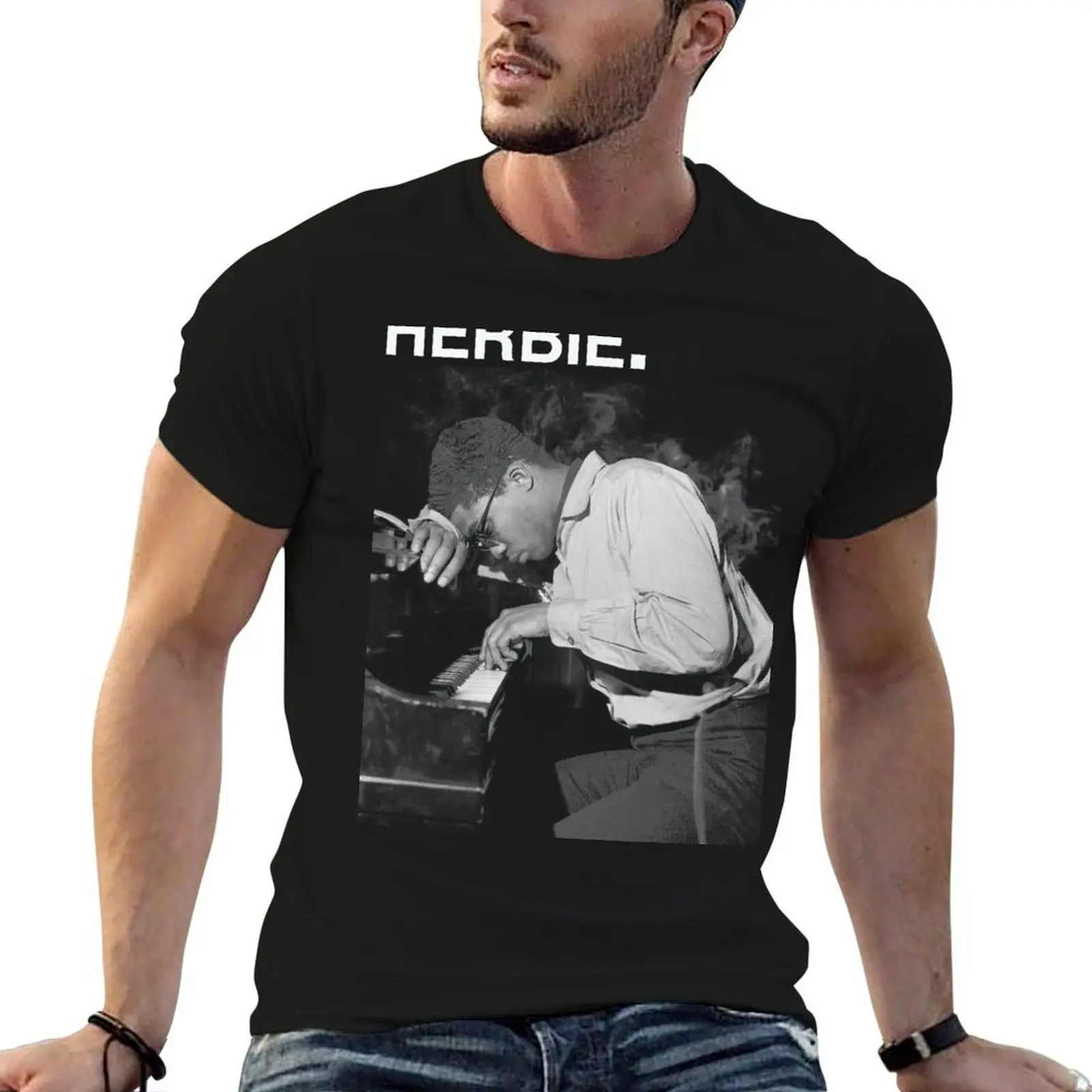 Herbie Hancock T-Shirt clothes quick-drying t shirt men 100℅ cotton