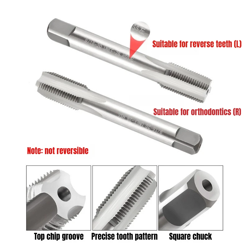 Bicycle Crank Tapping Threading Tool Crank Pedal Thread Tapping Device Crankset 9/16Inch Driver Screw Hole Tool Titanium Plating