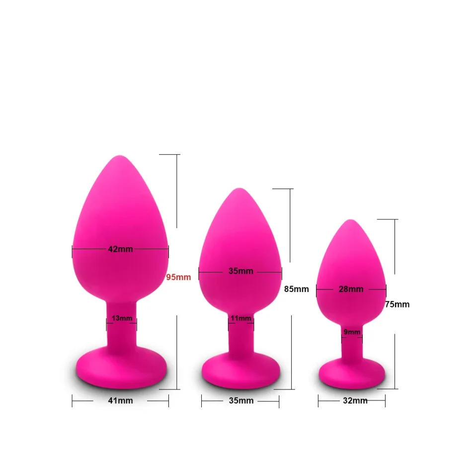 Soft Silicone Anal Plug Mini Erotic Bullet Vibrator Butt Plug Sex Toy For Men Women Gay Couples Anal Stimulator