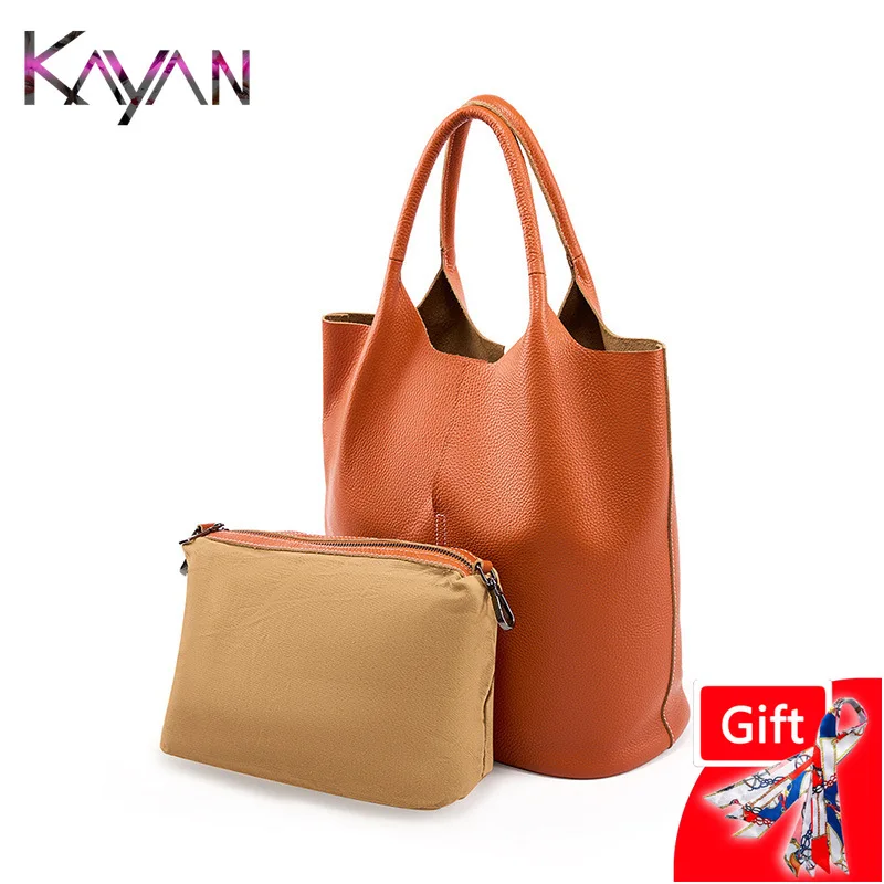 100% Natural Genuine Leather Women Square Shoulder Handbag Casual Versatile High Quality Cowhide Female Hobo Tote Purse