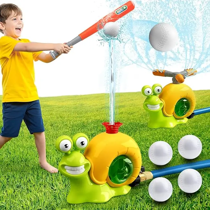 Snail Water Sprinkler Water Spray Toy Outdoor Backyard Garden Water Toys Summer Yard Cartoon Splash Sprinkler Toy for Kids