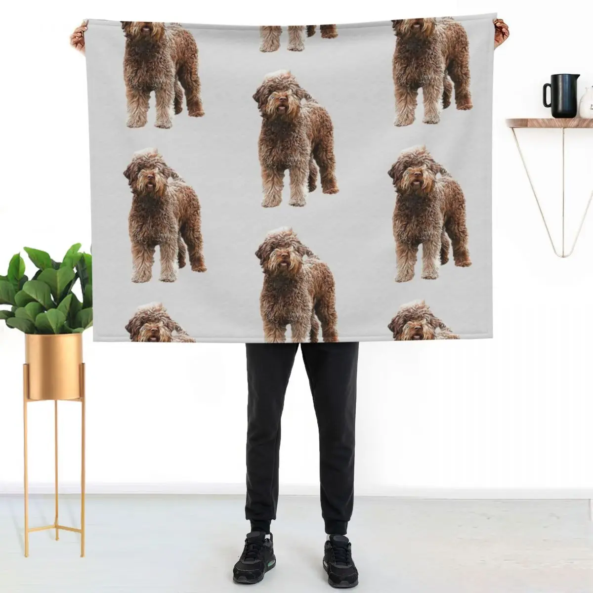 

Lagotto Romagnolo - Italian Water Dog Throw Blanket Ultra Plush Cozy Blanket for Napping Sleeping