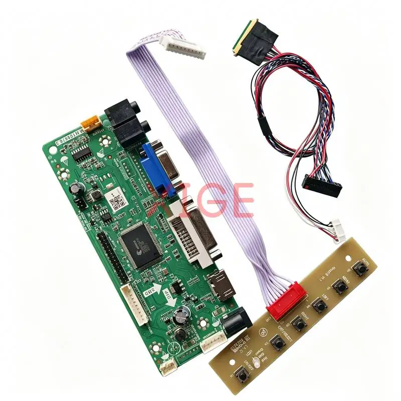 Drive Controller Board Fit B101AW01 HSD101PFW1 N101N6 LP101WS1 40 Pin LVDS HDMI+DVI+VGA Display Screen 1024x576 1024*576 DIY Kit