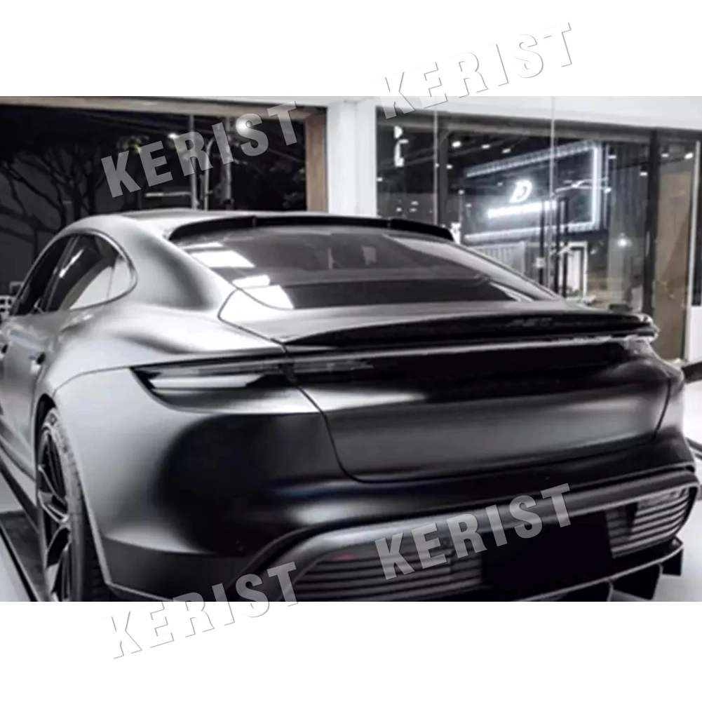 carbon fiber Rear Top spoiler For Porsche Taycan RWD 4S Turbo S rear lip / trunk 2019-up