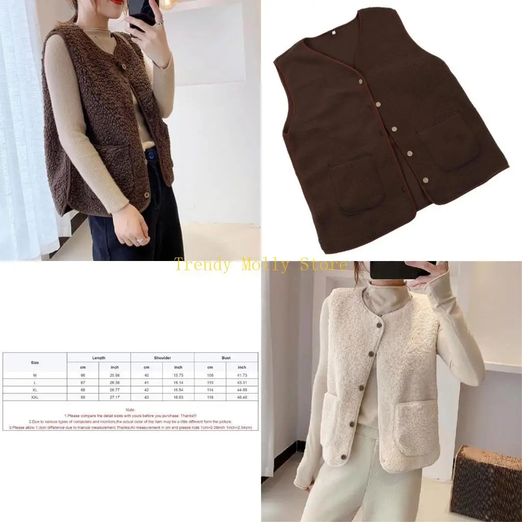 

N5KB Fashionable Short Korean Vest Stay Warm and Stylish Winter Sleeveless Coat