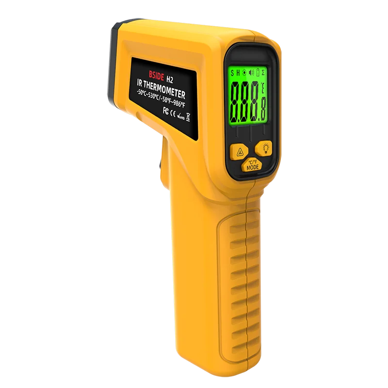 Digital Infrared Thermometer NonContact -50~530C Laser Point Temperature Meter LCD Industrial High Sensitivity Pyrometer