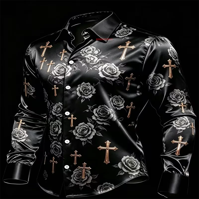 Men's Vintage Mandala Bohemian - Men Formal Party Wear Shirt 评论和价格