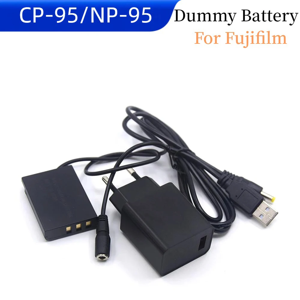 

QC3.0 Charger+DC Connector Cable+CP-95 NP-95 Dummy Battery for Fujifilm F30 X70 X-S1 X100 X100T Real 3D W1 F31 FD F31FD Camera