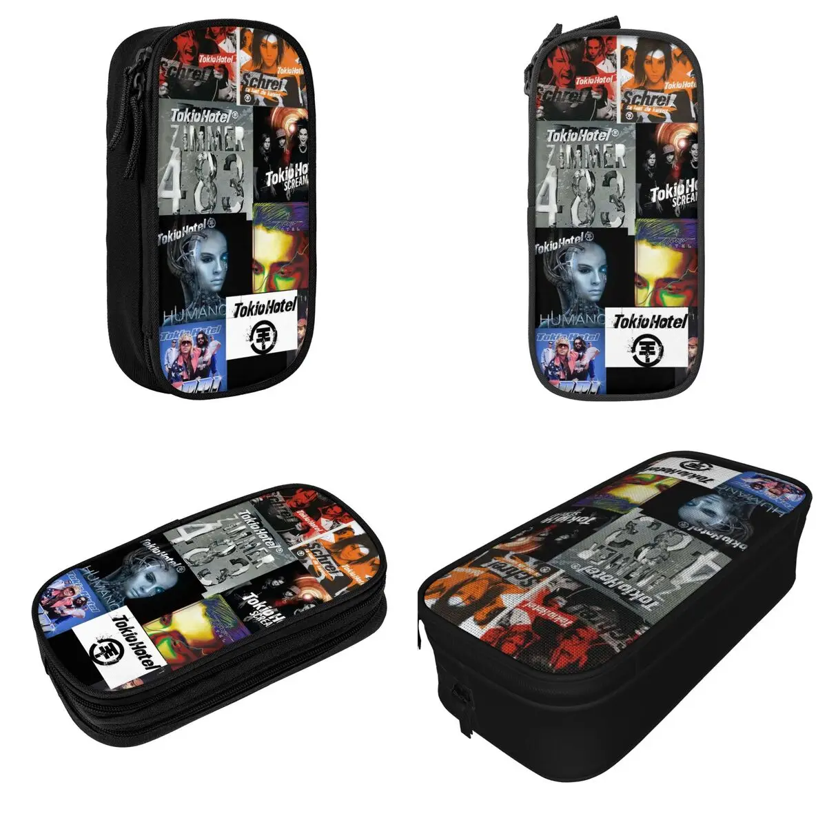 Tokio Hotel Band Rock Music Accessories Pen Box Large Capacity Office Supplies Pencil Bag Perfect Gifts